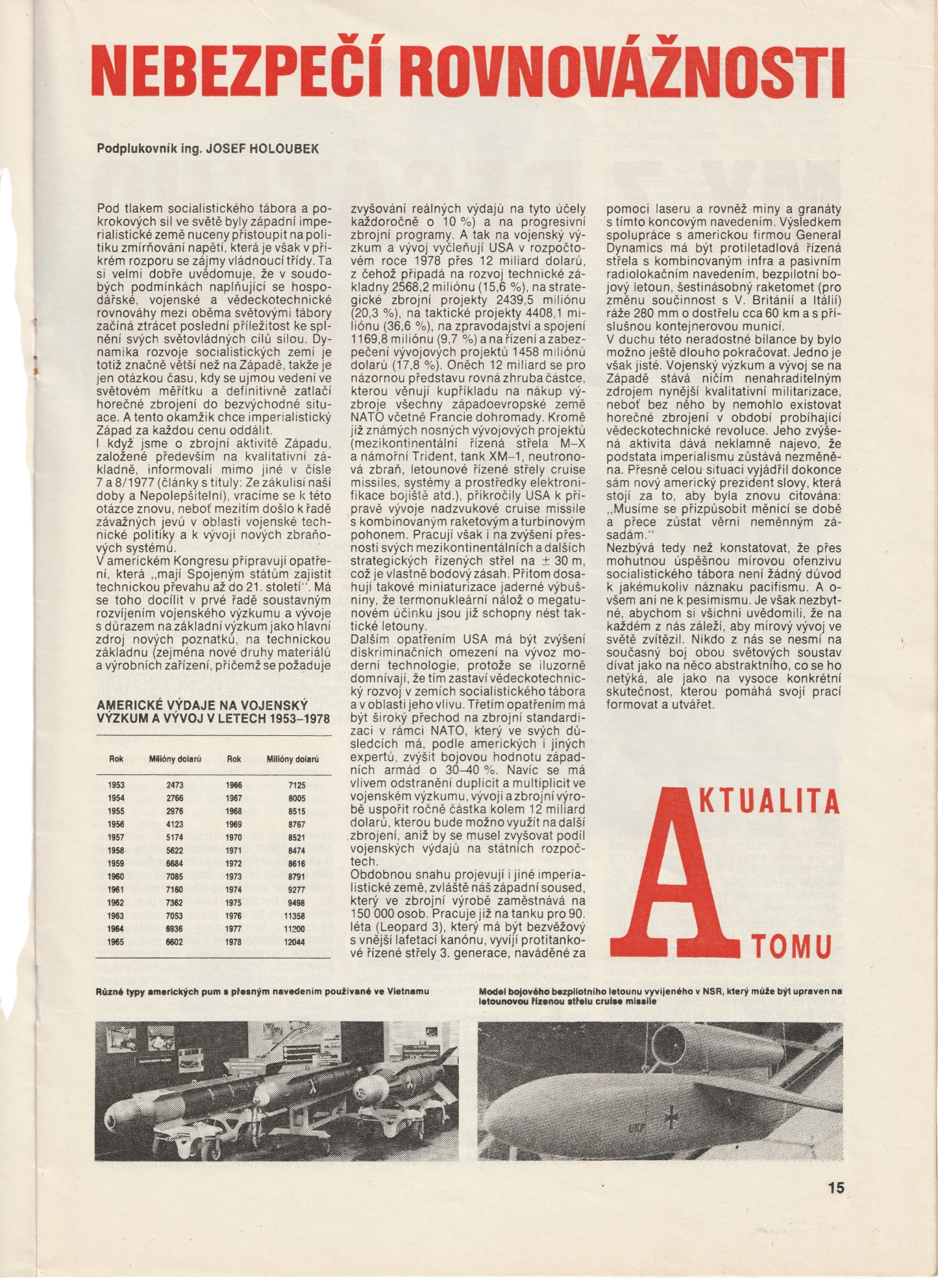 'Atom' Czechoslovakian Military Magazine