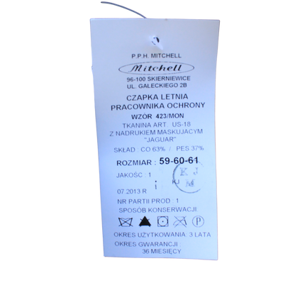 'Jaguar OWC' Polish Urban Camouflage Hat