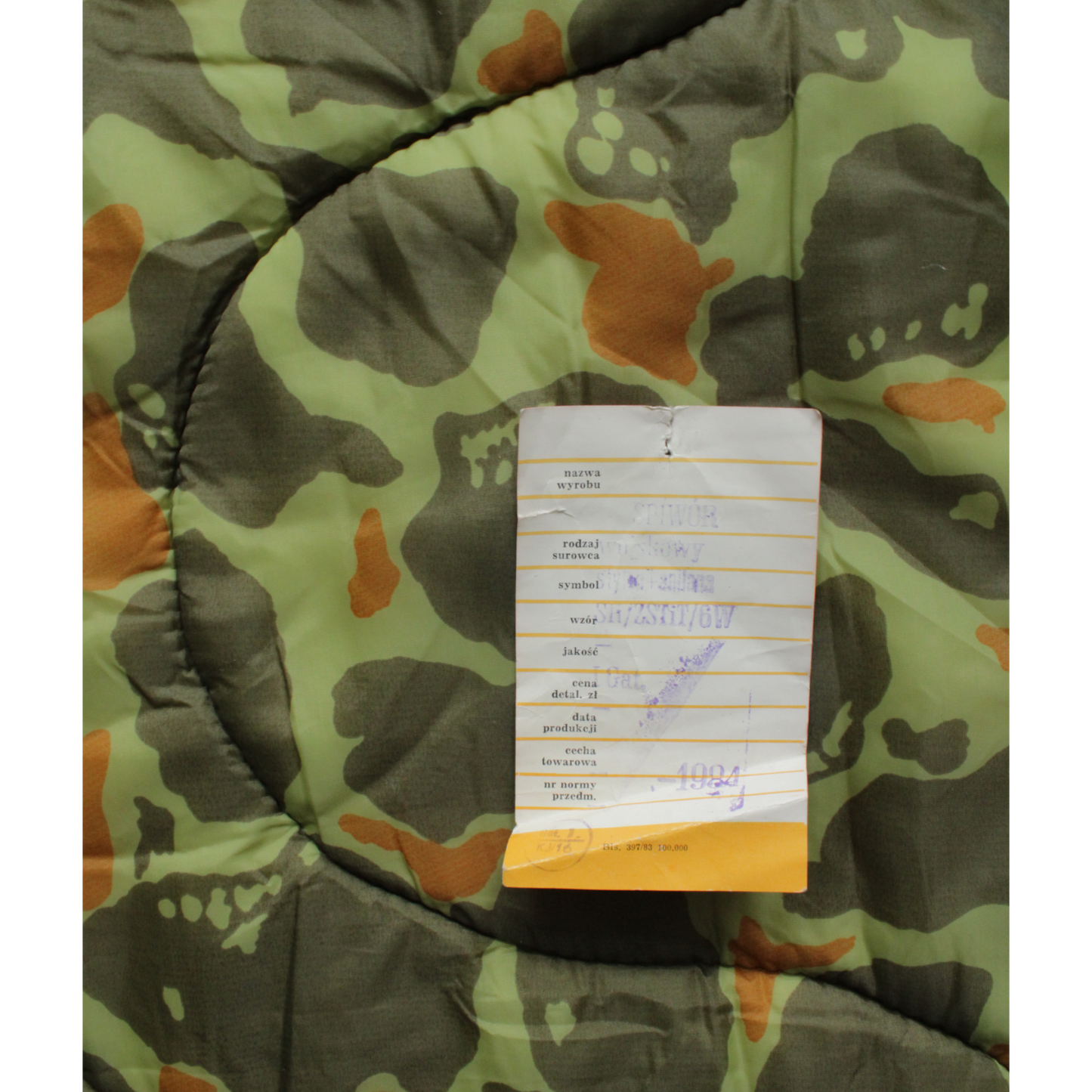 'wz.726 Żaba' Polish Sleeping Bag